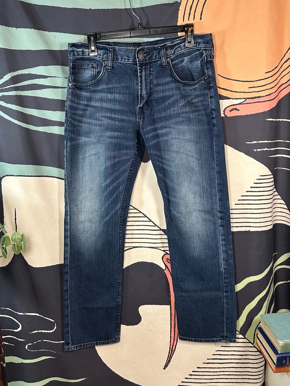 American Eagle Outfitters Men's  SlimStraight Jeans in Dark Blue size 32/30